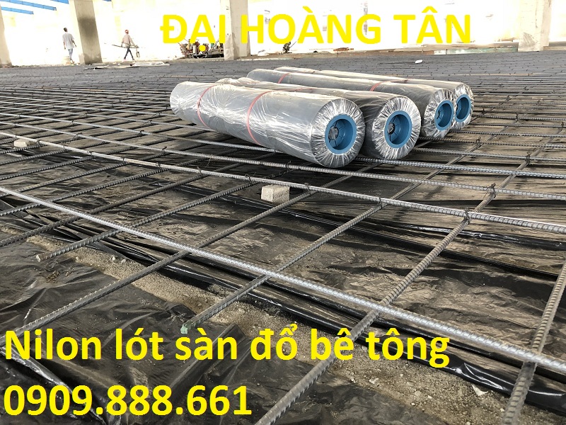 nilon lót sàn đổ bê tông